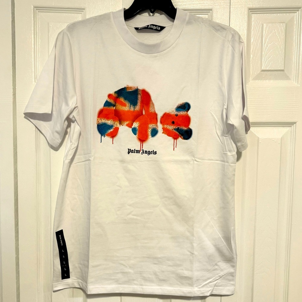 Palm Angels Bear UK White Shirt